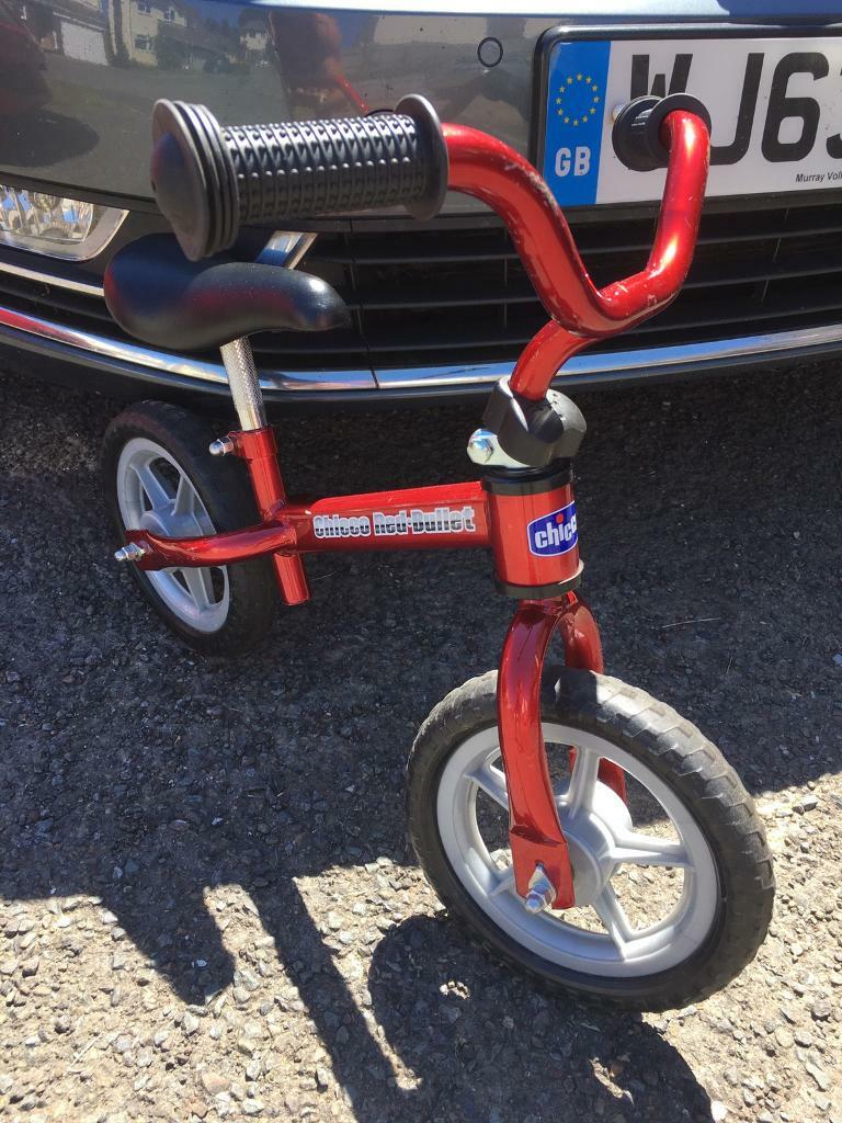 chicco red bullet balance bike